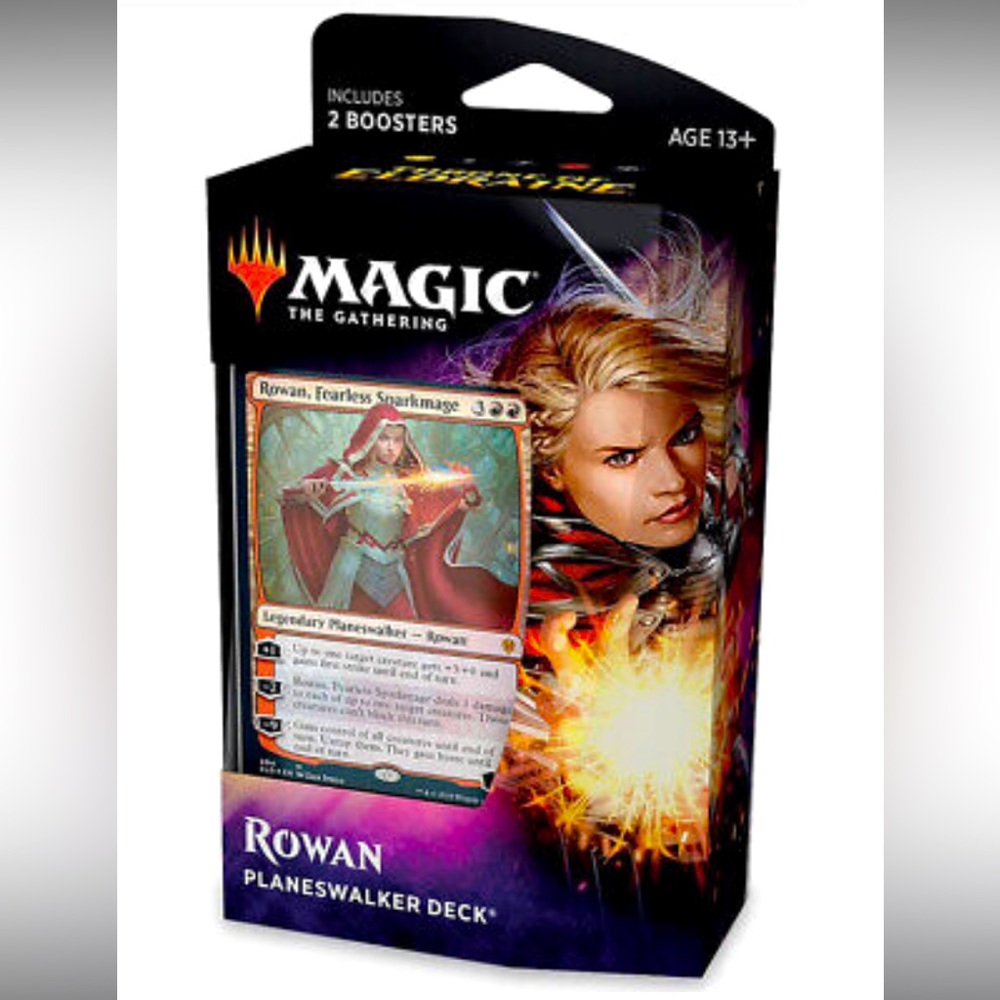 Magic the Gathering MTG Throne of Eldraine Rowan Planeswalker Game Deck Sealed